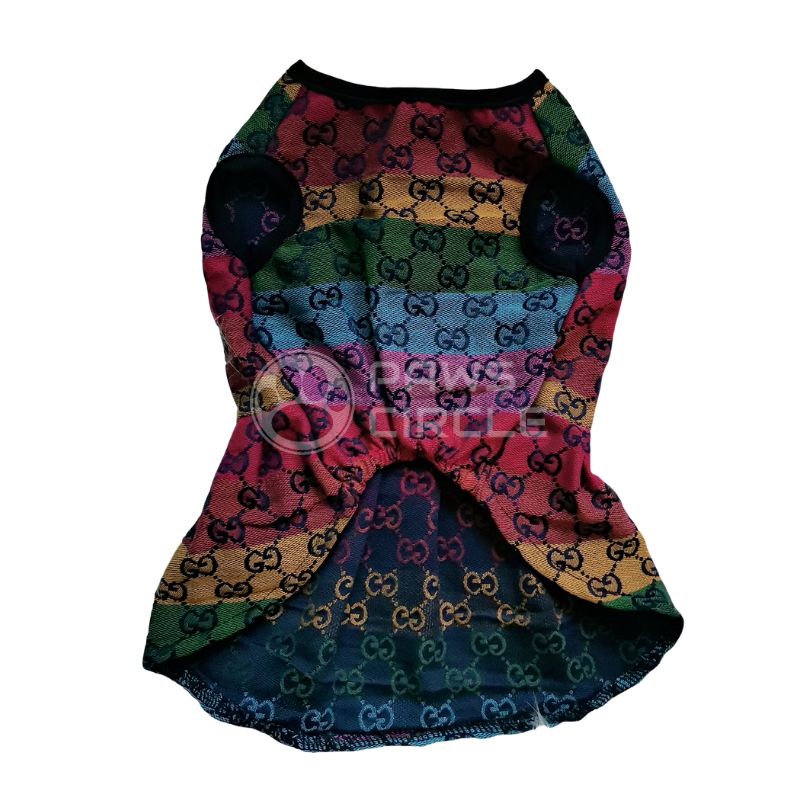 monogram dress for dog