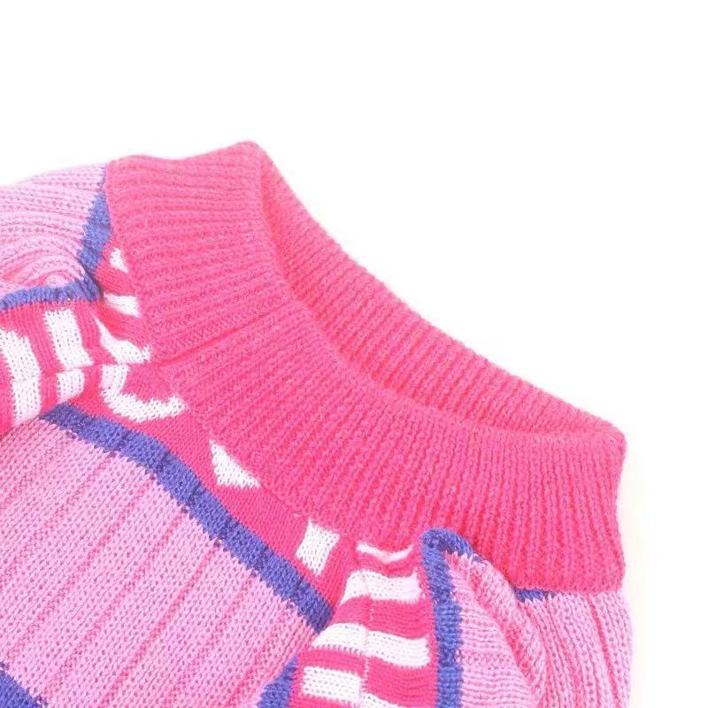 heart print dog sweater