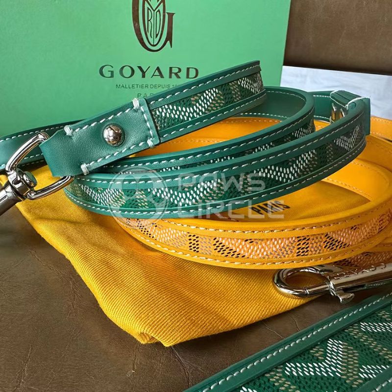 goyard dog collar and leash 