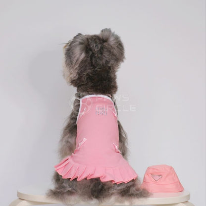 miu miu glittery ribbon dress for dogs