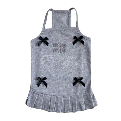 miu miu glittery ribbon dress for dogs