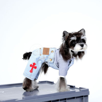 denim jumpsuit for dogs