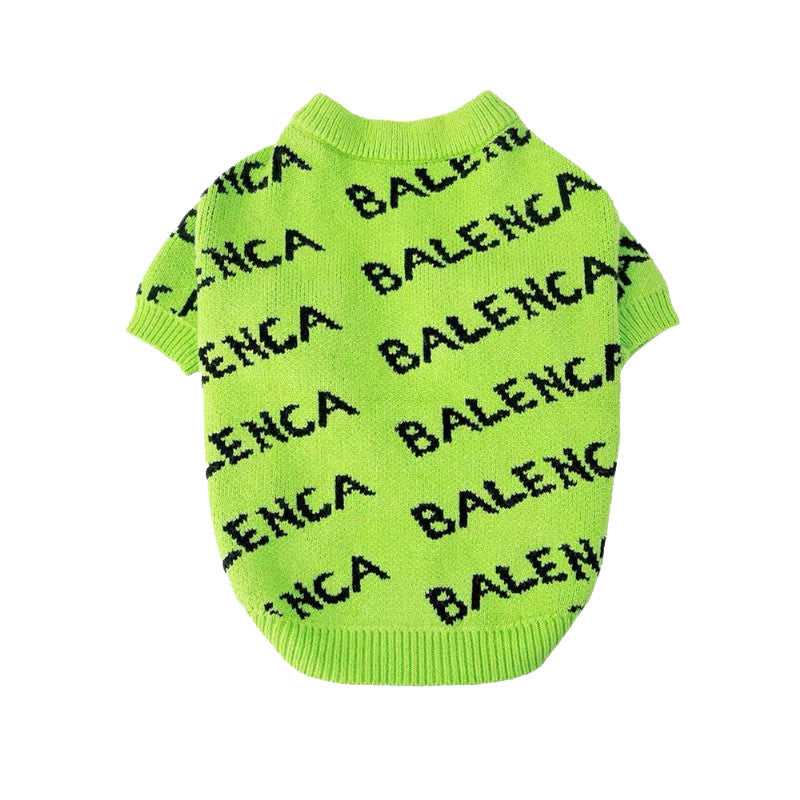neon dog sweater