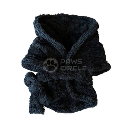 box logo bath robe for dogs