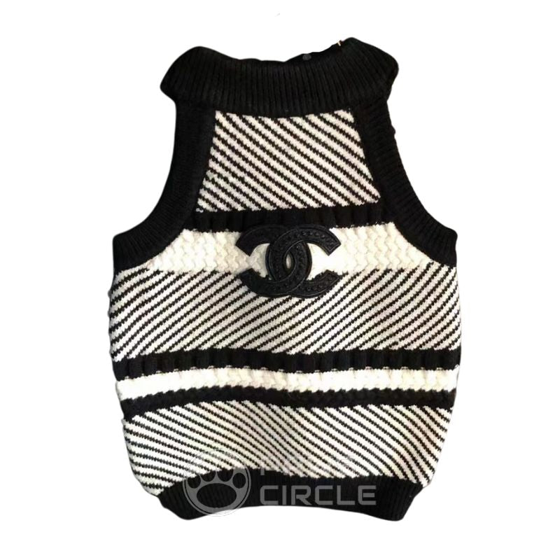 dog knit tank top