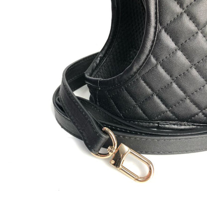 quilted leahter DOG HARNESS AND LEASH