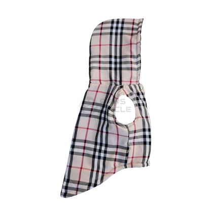Checkered gilet for dog