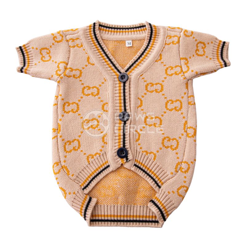 Bones Monogram Dog Cardigan