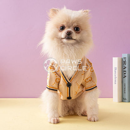 Bones Monogram Dog Cardigan