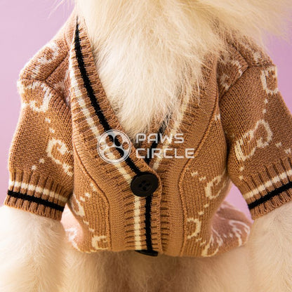 Bones Monogram Dog Cardigan