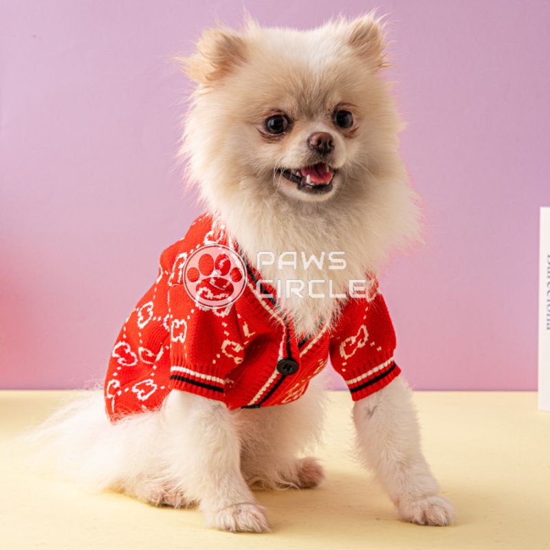 Bones Monogram Dog Cardigan