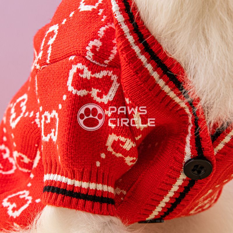 Bones Monogram Dog Cardigan