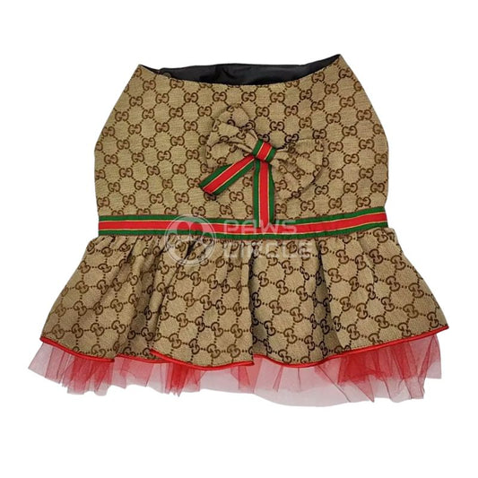 Monogram dog dress