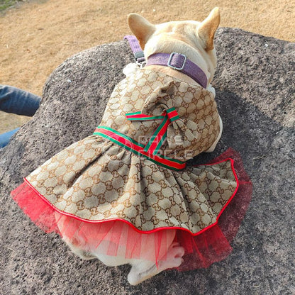 Monogram dog dress