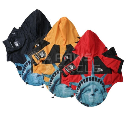liberty graphic dog windbreaker