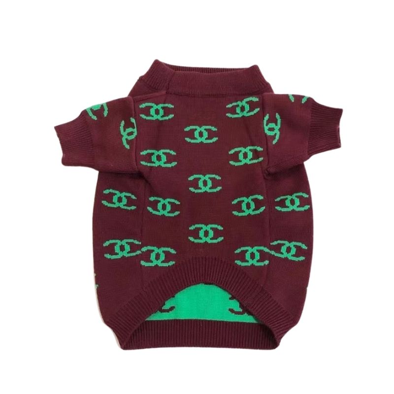 maroon dog sweater