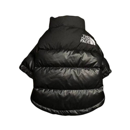 Outdoor snow retro puffer down jacket for dog
