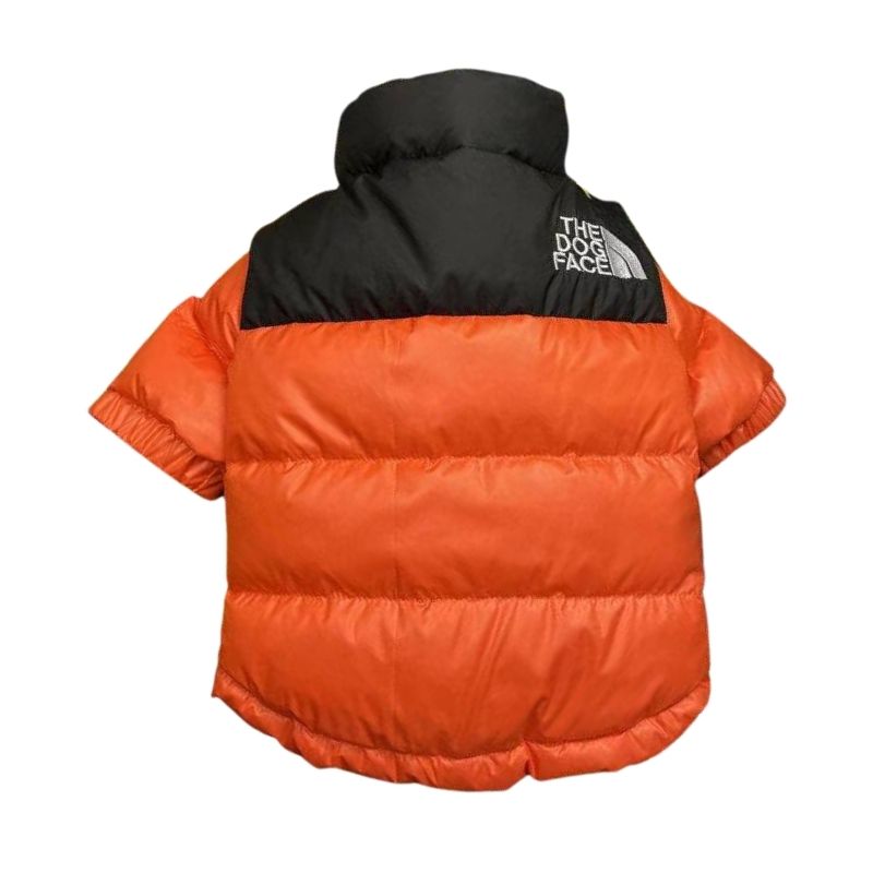 Outdoor snow retro puffer down jacket for dog