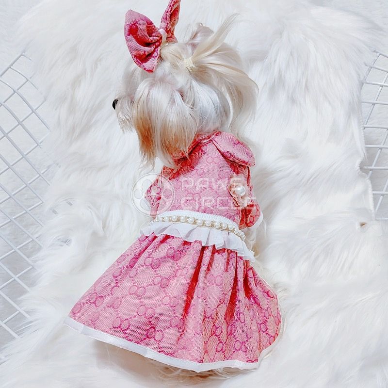 pearl dress for puppy
