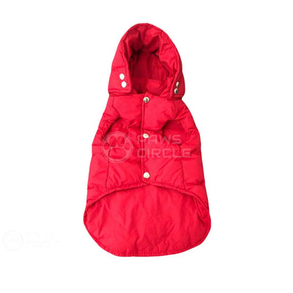puffer dog coat with hood