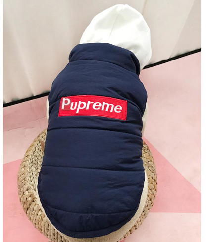 Box Logo Sleeveless Hooded Down Jacket
