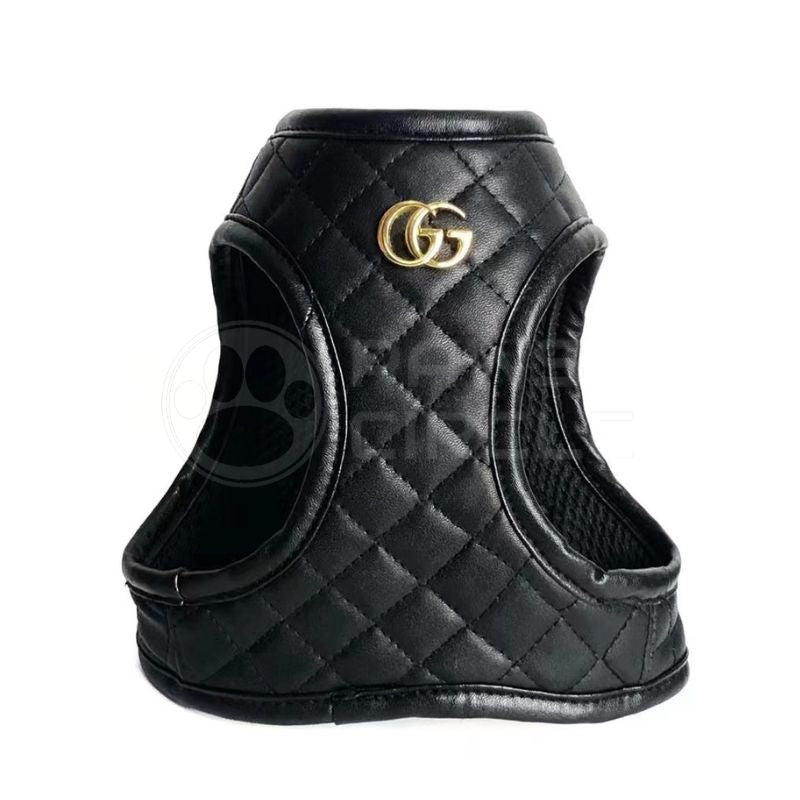 quilted laether dog harness