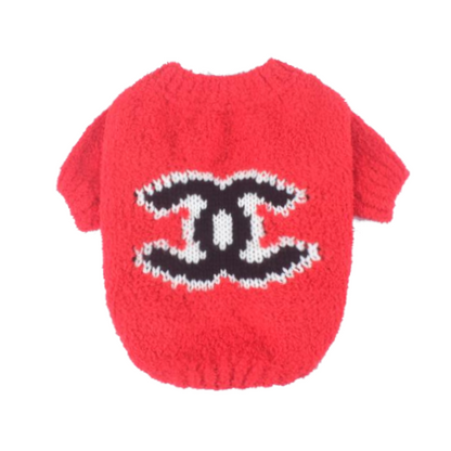College Logo Knit Sweater
