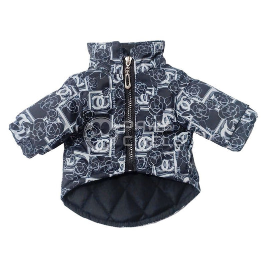 rose graphic dog jacket