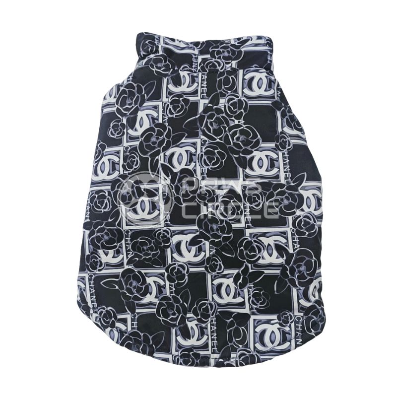rose graphic dog jacket
