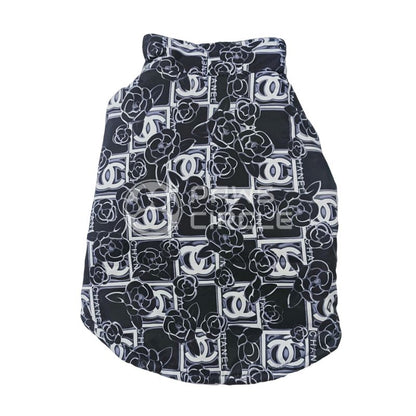 rose graphic dog jacket