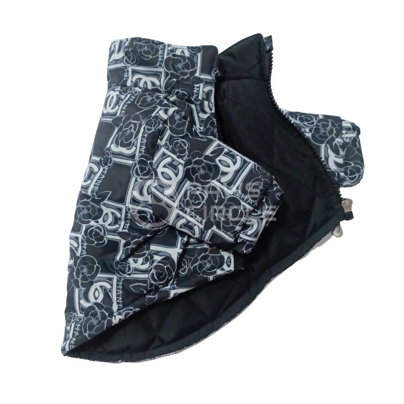 rose graphic dog jacket