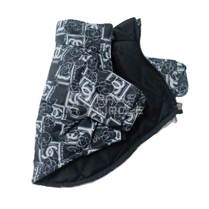 rose graphic dog jacket