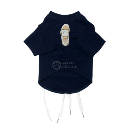 Dog Tee with shoelace details