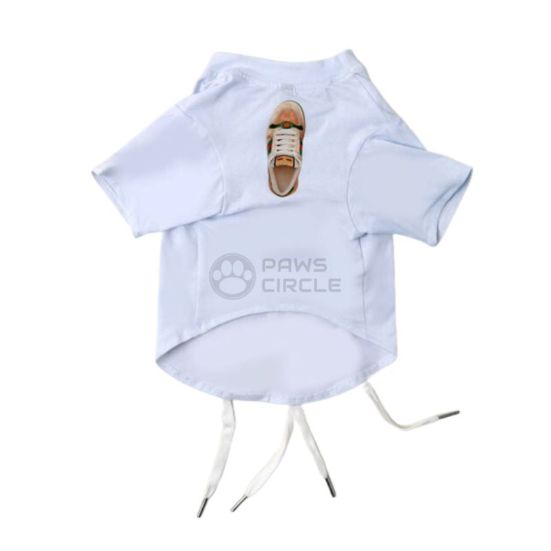 Dog Tee with shoelace details