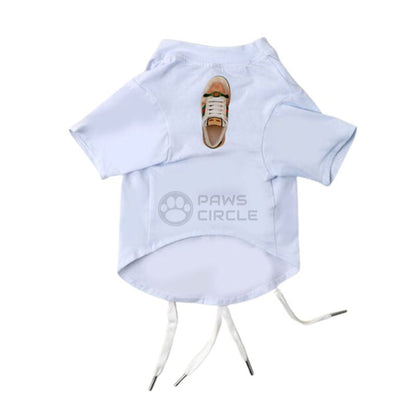 Dog Tee with shoelace details