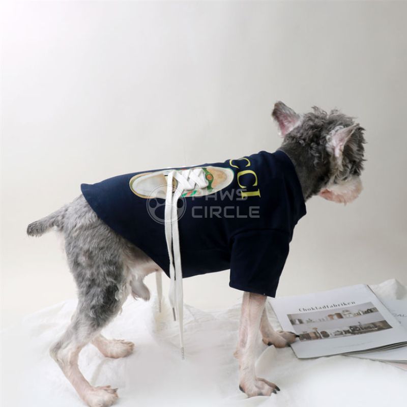 Dog Tee with shoelace details
