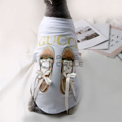 Dog Tee with shoelace details