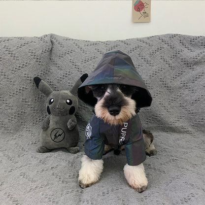 Pupreme reflective dog raincoat