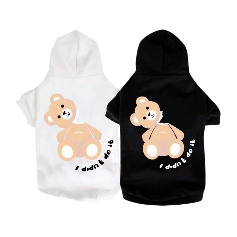 Palm Angels Inspired Broken Bear Dog Hoodie